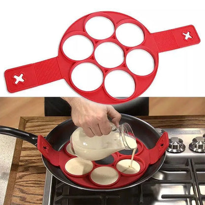 Moule à pancakes multi-empreintes en silicone FLIPCOOK™