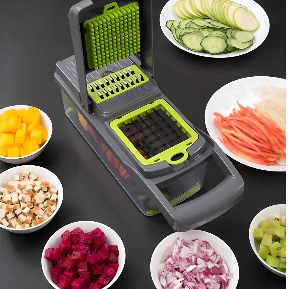 Mandoline Cuisine | VEGISLICER™ Multifonction 14 EN 1 Grise