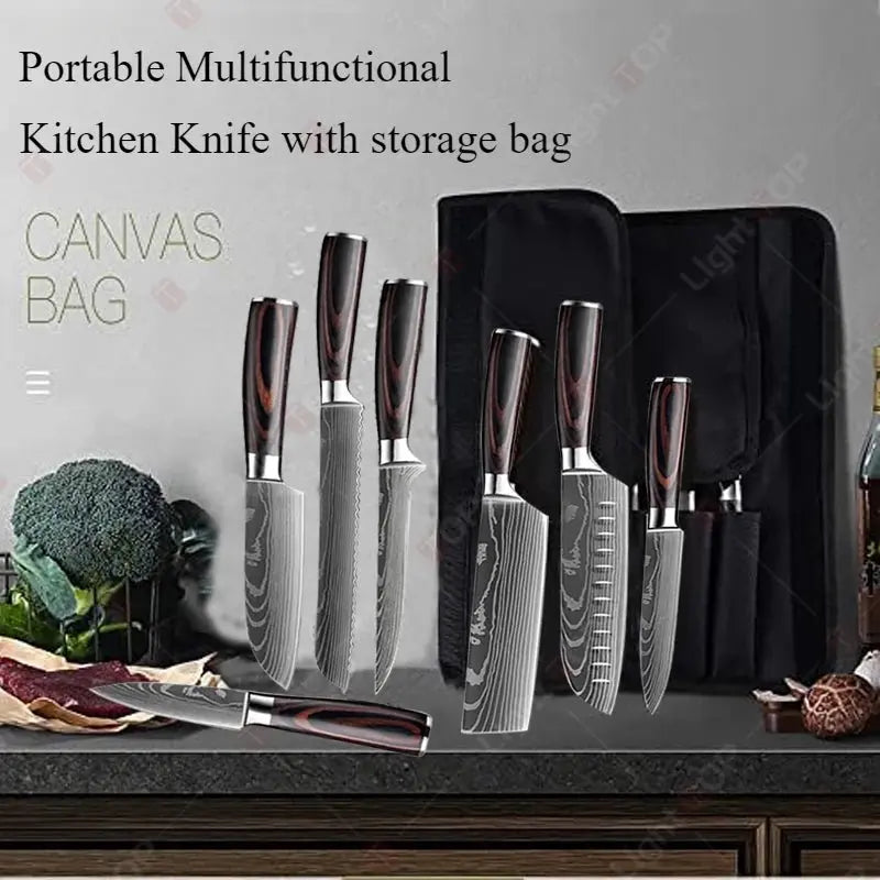 Couteaux Damas MASTERDAMAS™ | Ensemble couteaux laser damas Smarty Chef