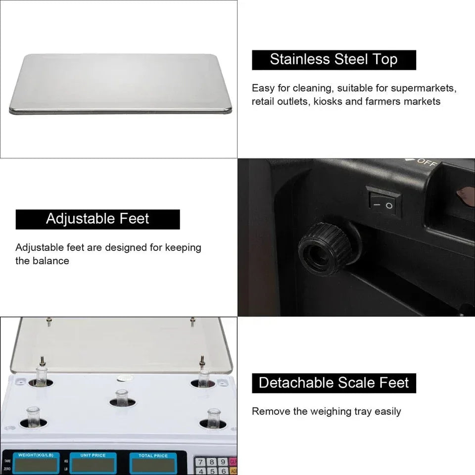 Balance De Cuisine Professionnelle 40kg/5g | PrecisionChef Smarty Chef