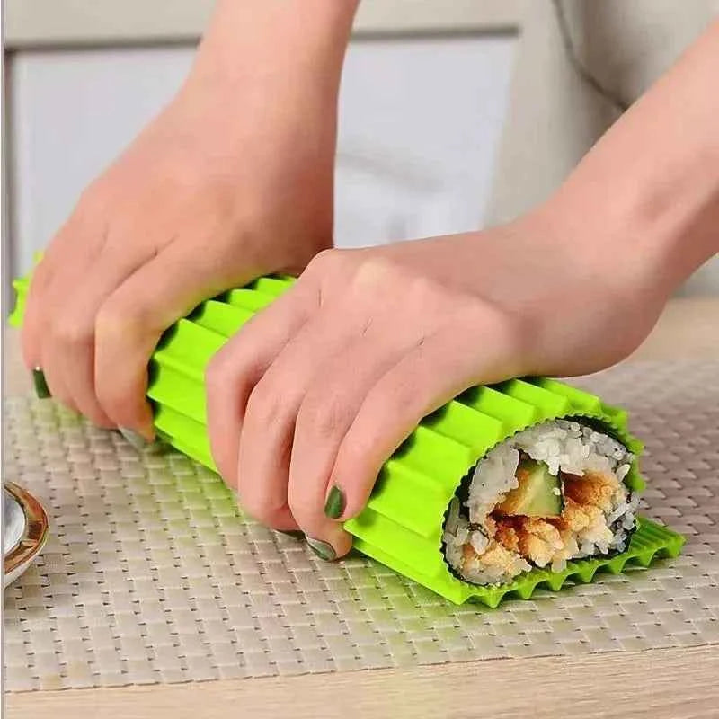 Natte à sushi PROSUSHI en silicone avec rainures imitation bambou