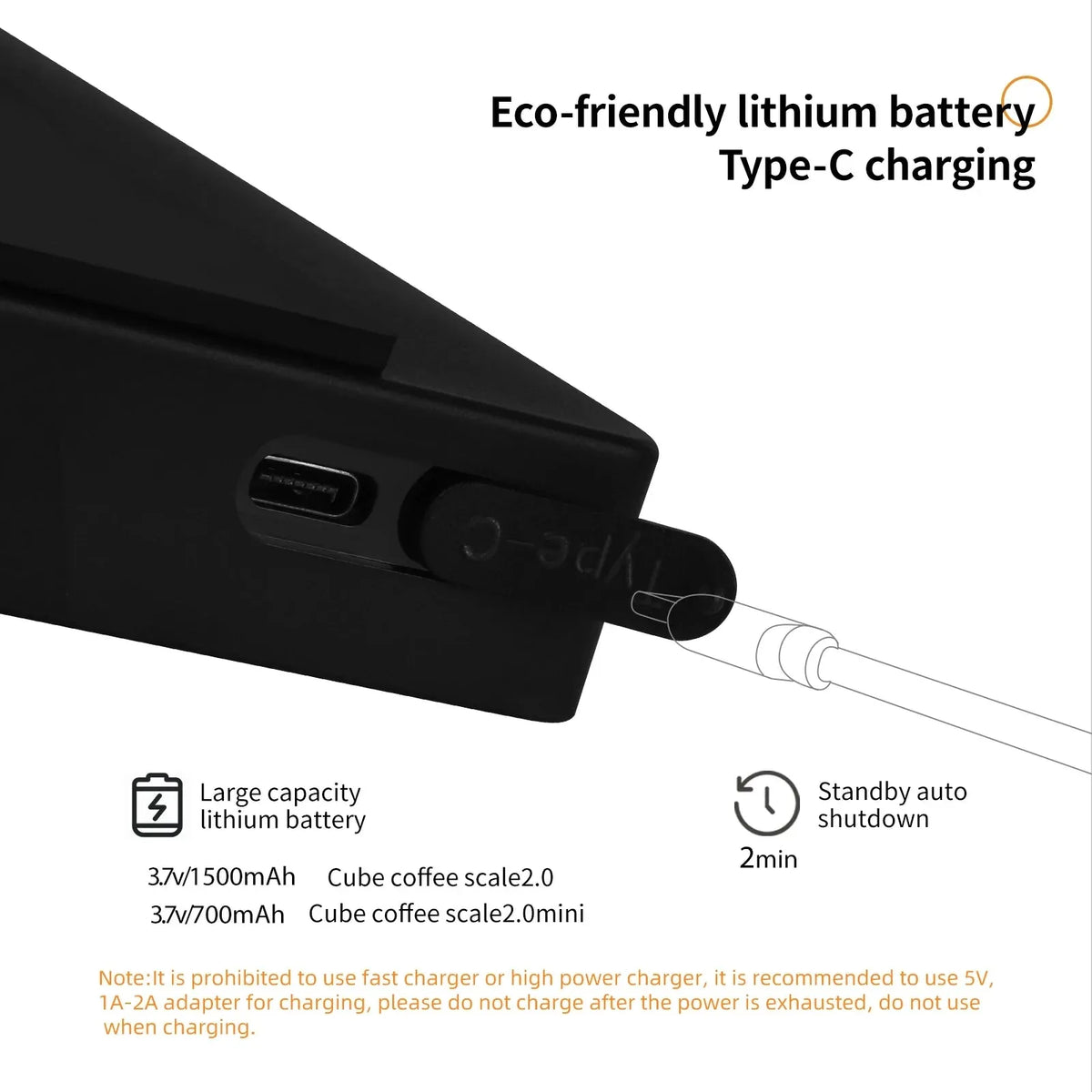 Balance Café Rechargeable | SmartCoffeeScale 2kg/0.1g Smarty Chef