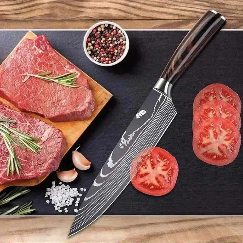 Couteaux Damas MASTERDAMAS™ | Ensemble couteaux laser damas Smarty Chef