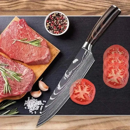 Couteaux Damas MASTERDAMAS™ | Ensemble couteaux laser damas Smarty Chef