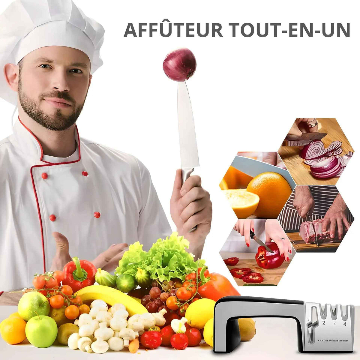 AFFUTEUR COUTEAU | EDGEXPERT™ AIGUISAGE DE COUTEAUX 4-EN-1