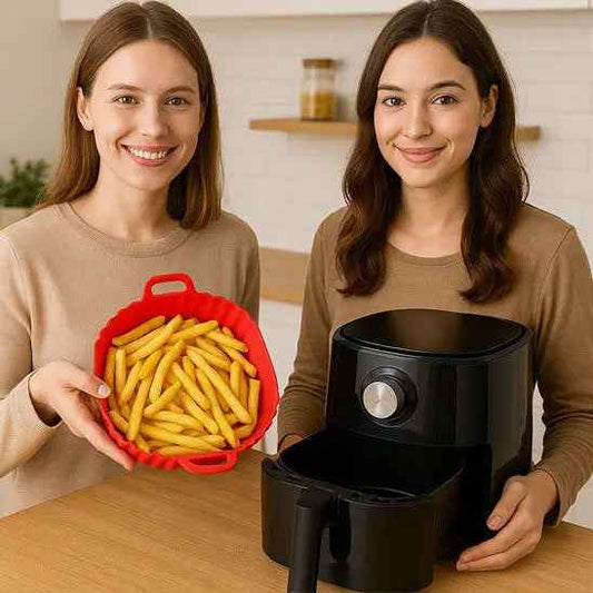 AIRFRYER PANIER SILICONE RÉUTILISABLE | CLEANFRYER™ MOULE SILICONE AIR FRYER
