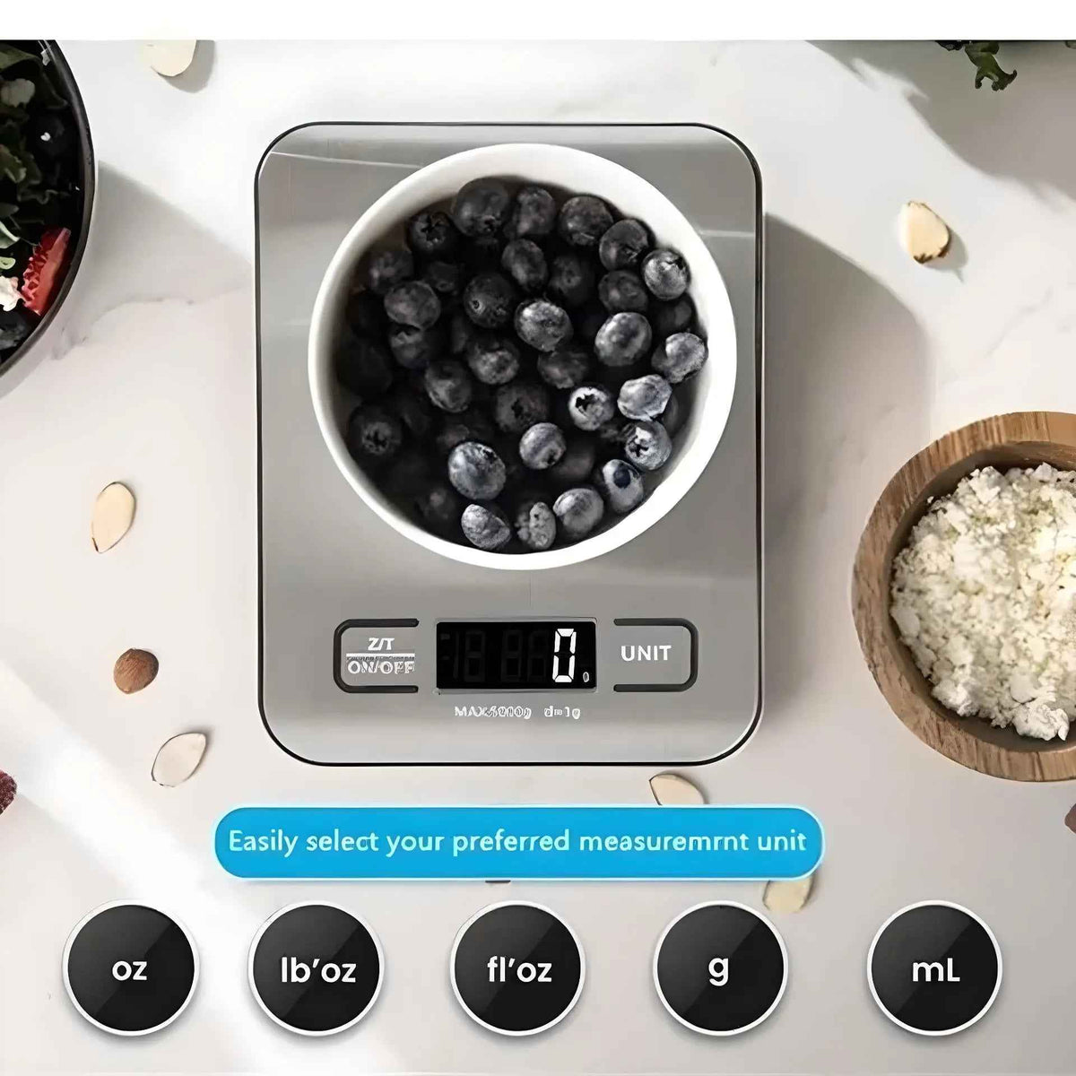 Balance Cuisine SMARTWEIGHT™ |  Balance Rechargeable 5KG/1G