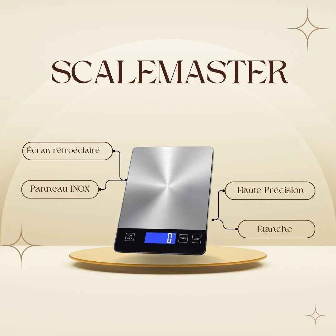 Balance Cuisine SCALEMASTER™ |  Haute Précision 10KG/1G