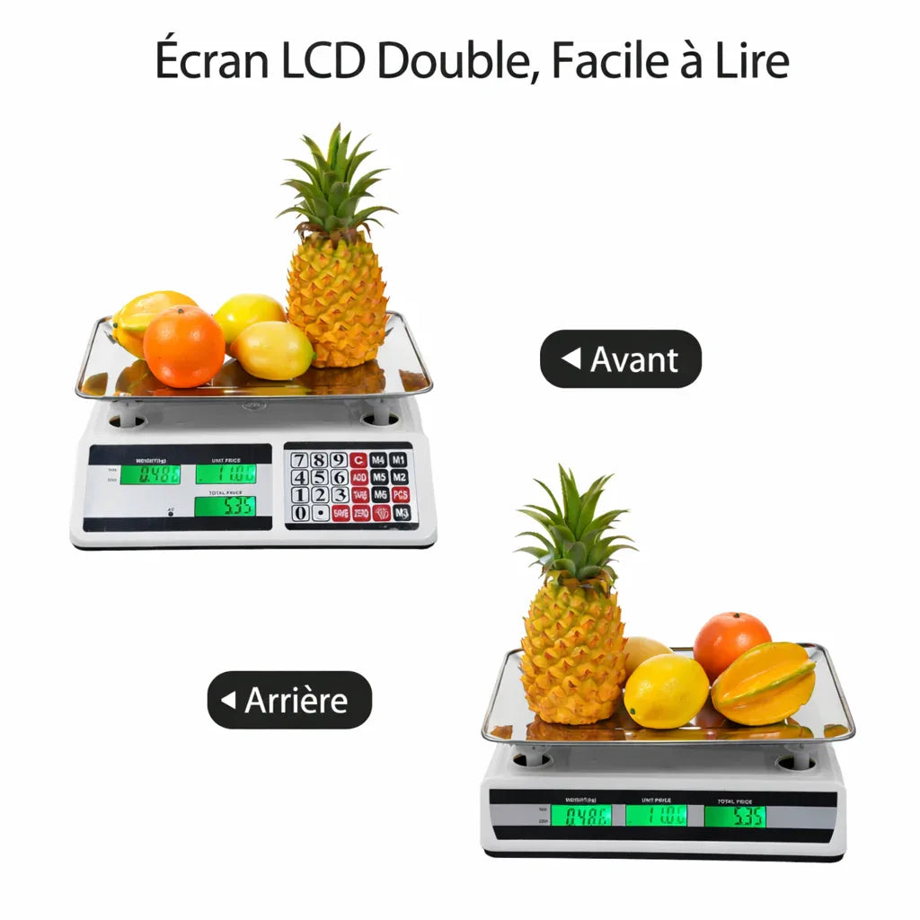 balance de cuisine professionnelle Écran double face  MARKETSCALE PRO
