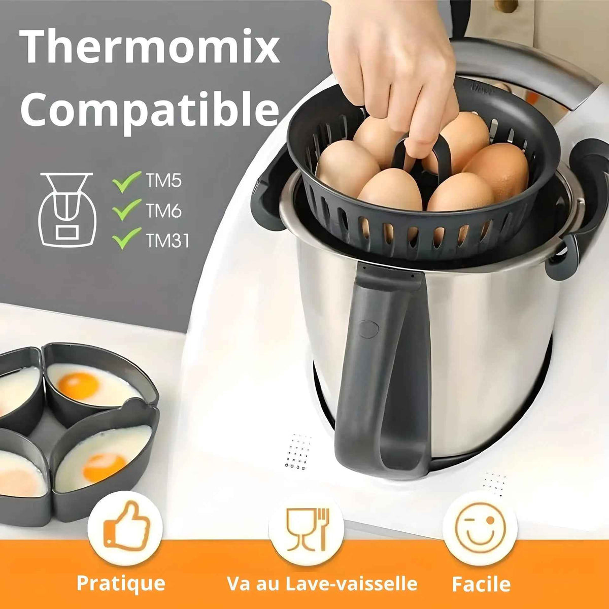 Cuiseur Oeuf Mollet Thermomix |  SHELLFREE™