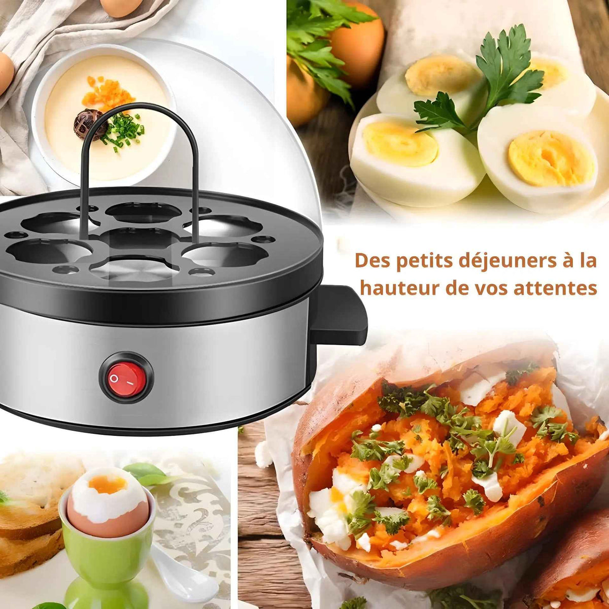 Cuiseur oeuf |  YOLKHERO™ | Pocheuse À Oeuf Multifonction