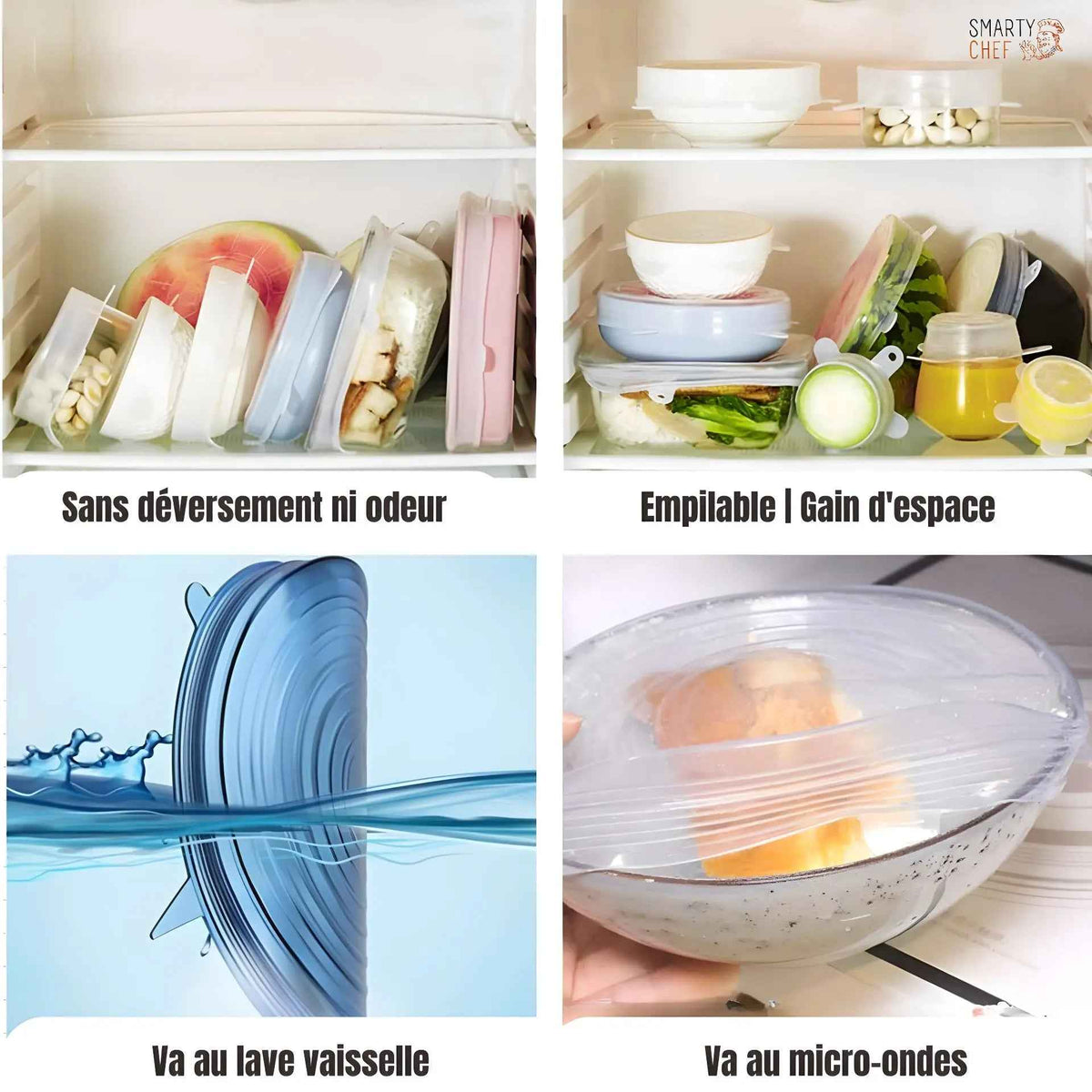 Film Alimentaire | SILICOSAVER™ | En Silicone Extensible Réutilisable