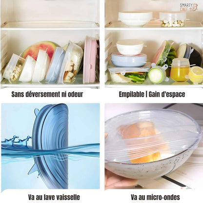 Film Alimentaire | SILICOSAVER™ | En Silicone Extensible Réutilisable
