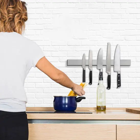 Porte Couteaux | MagneRack™ | Support mural Magnétique Inox Smarty Chef