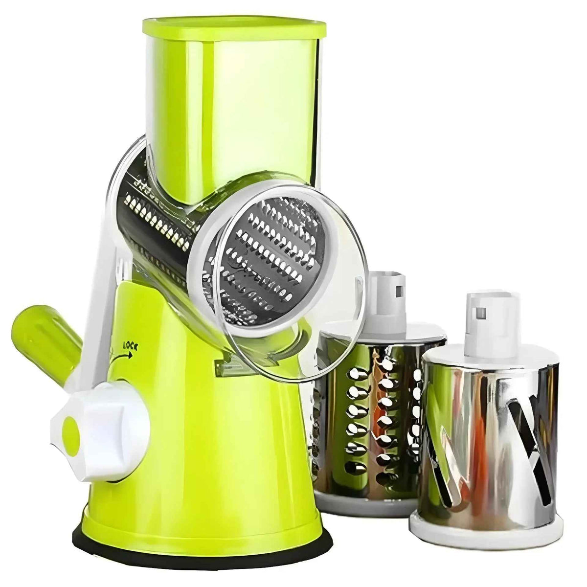 Mandoline Cuisine Rotative  3 EN 1  | MASTERSLICER™ | Mandoline Rotative Verte
