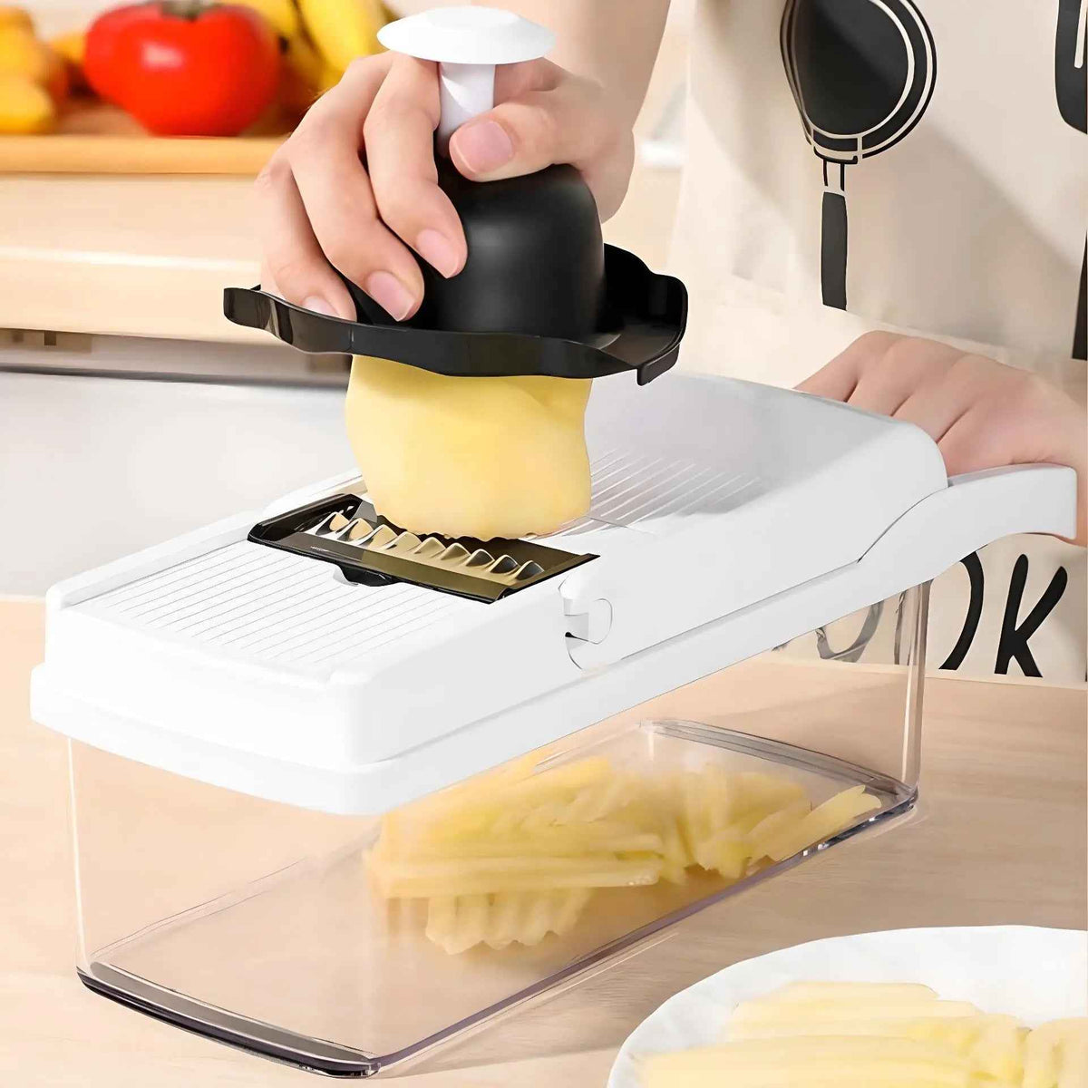 Mandoline Cuisine | VEGISLICER™  Multifonction 16 EN 1 Blanche
