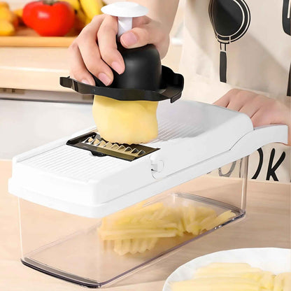 Mandoline Cuisine | VEGISLICER™  Multifonction 16 EN 1 Blanche