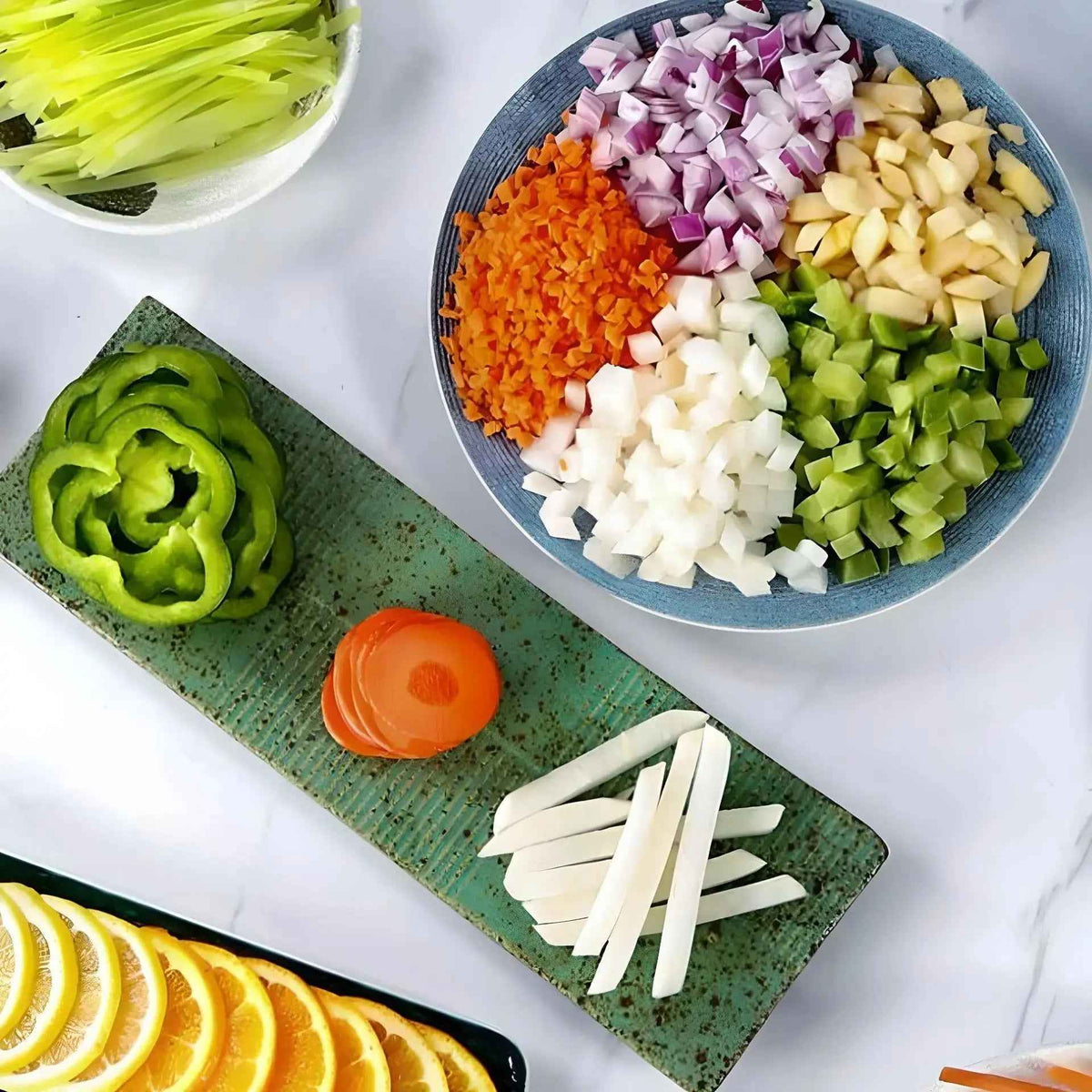 Mandoline cuisine - QUIQPREP™  Trancheuse Multifonction 4 en 1