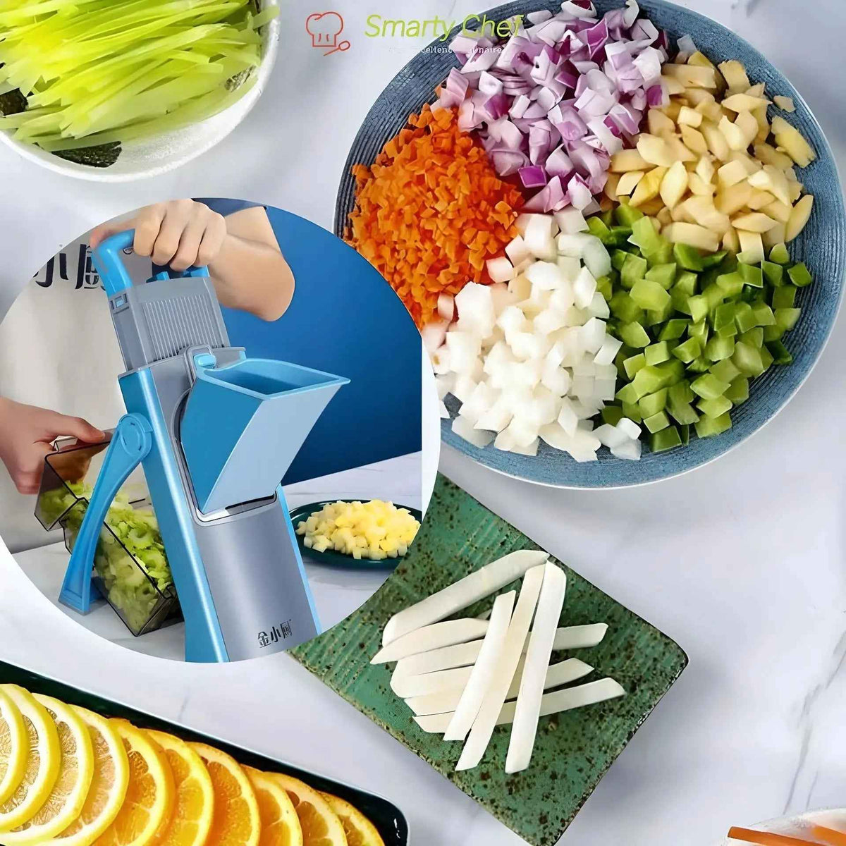 Mandoline Cuisine | QUIQPREP™  Coupe-légumes 4 EN  1