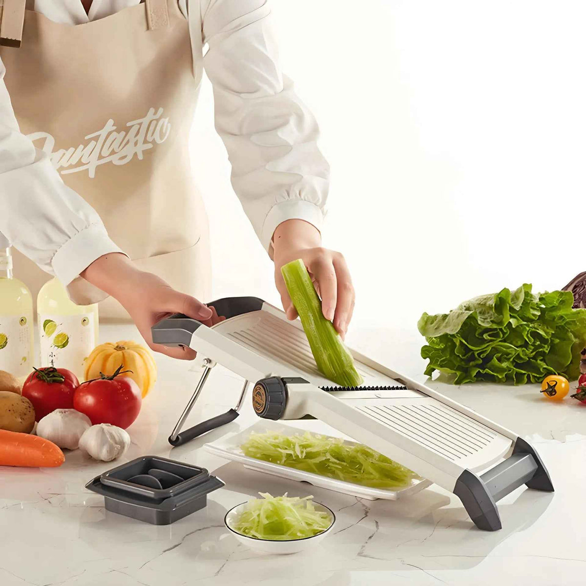 Mandoline Japonaise | KUMOSLICER™ Blanche
