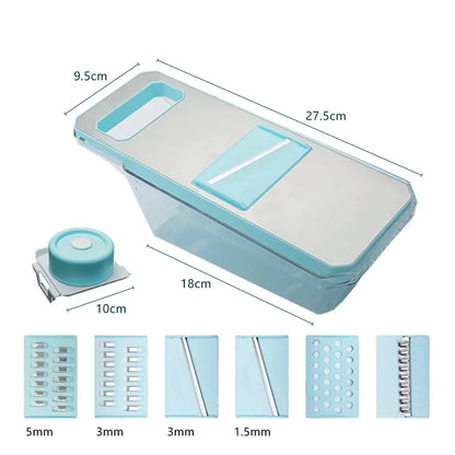 mandoline multifonction bleue lyneechopper