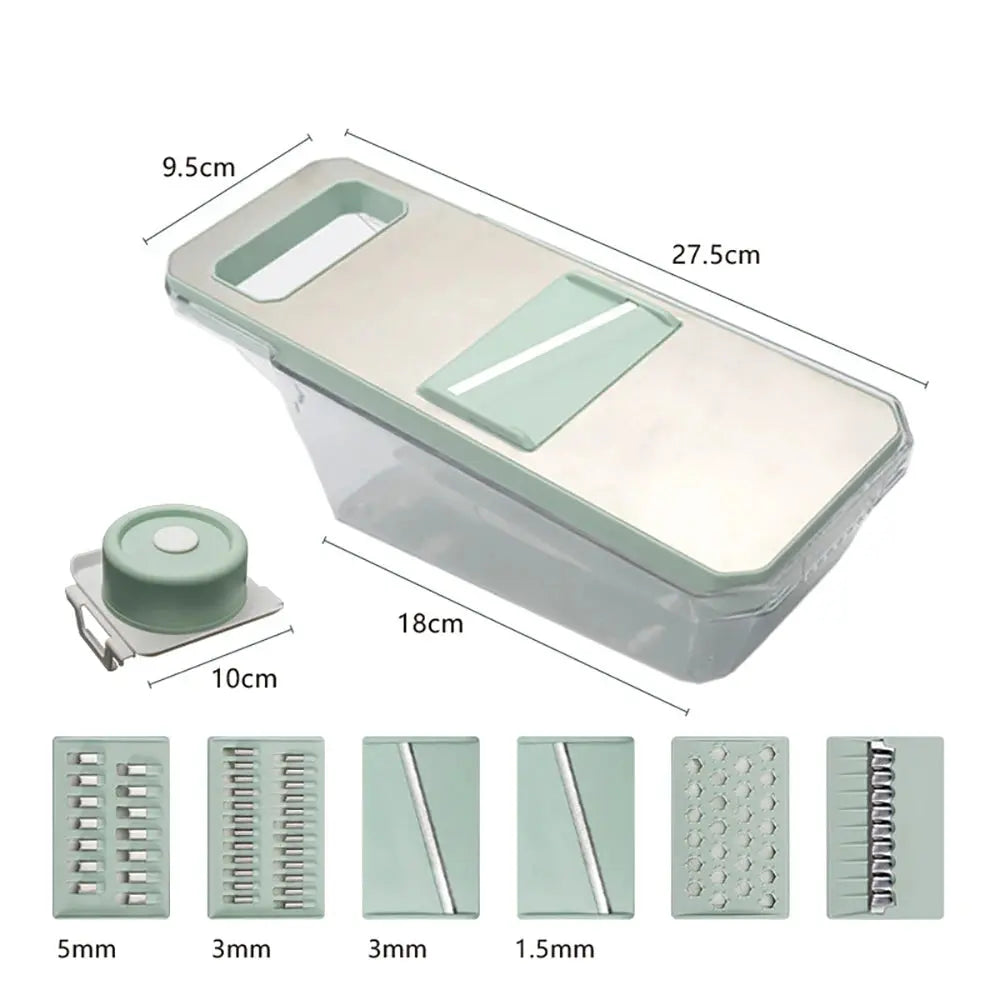 mandoline multifonction verte lyneechopper