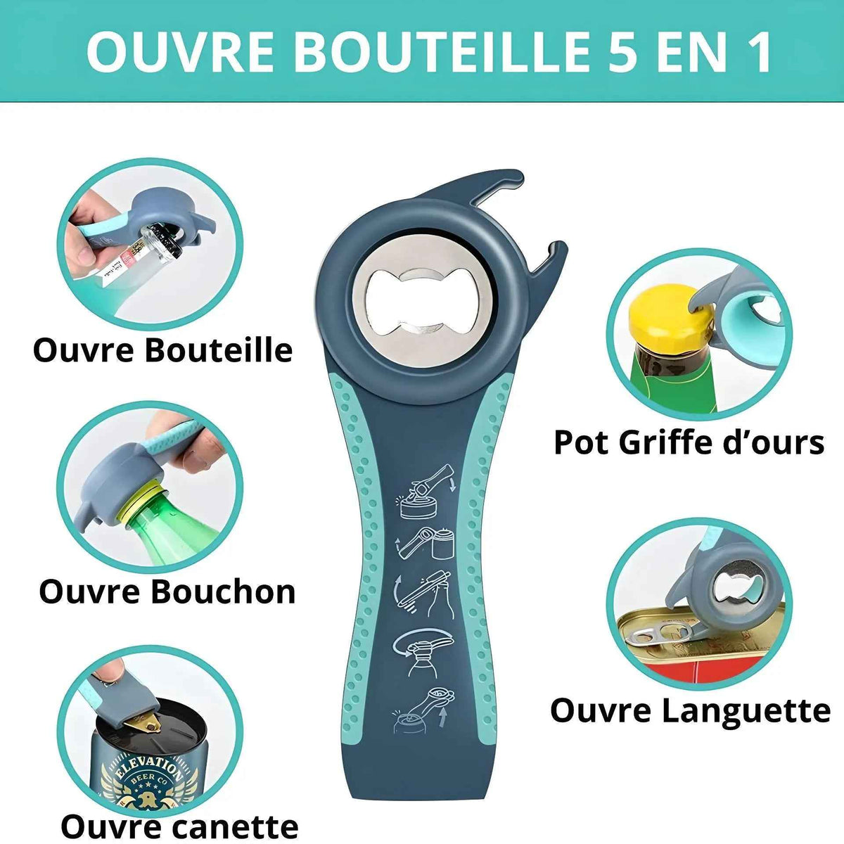 OUVRE BOCAL | JARSAVIOR™ MULTIFONCTIONS 5-EN-1