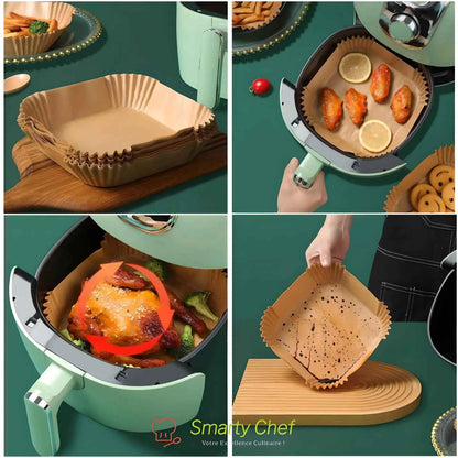 PAPIER SULFURISÉ  AIRFRYER | FRYLISSE™ PAPIER CUISSON AIRFRYER