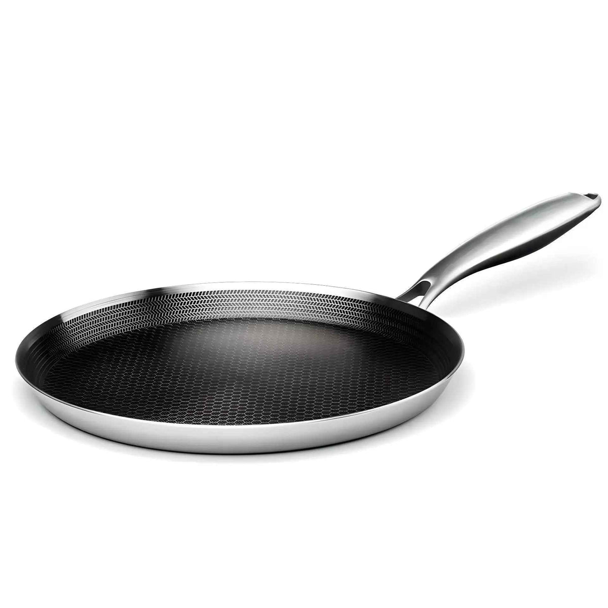 Poele Inox 28 CM | Poele à induction crêpes et pancakes | AURAPAN™
