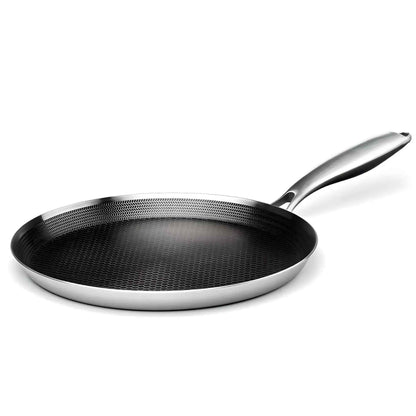 Poele Inox 28 CM | Poele à induction crêpes et pancakes | AURAPAN™