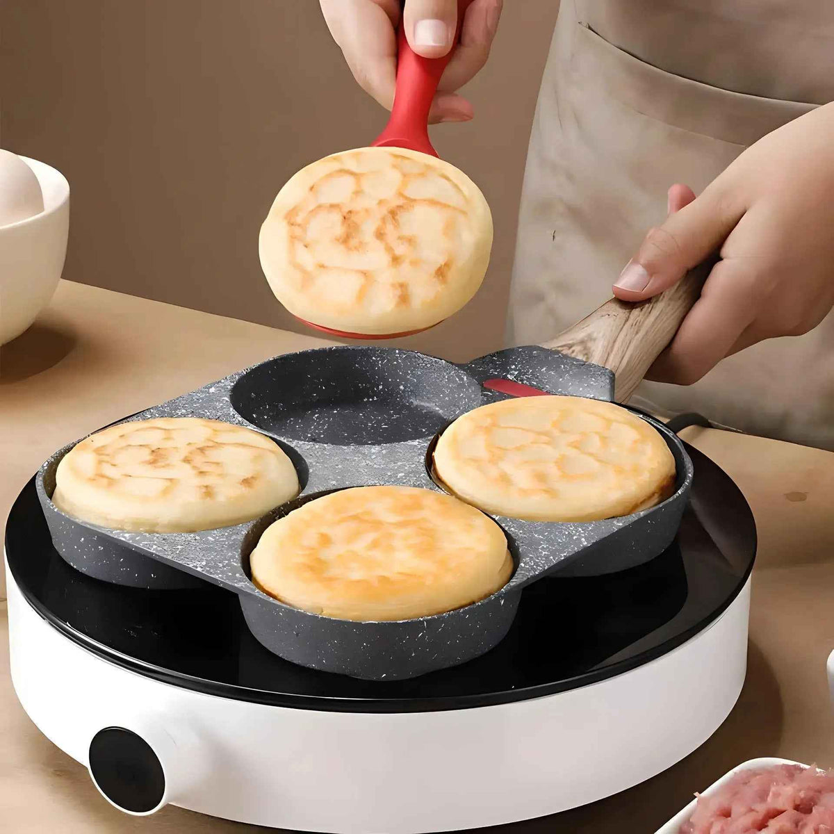 Poele a pancake | QUATTROFRY™ Noire avec offres cadeaux