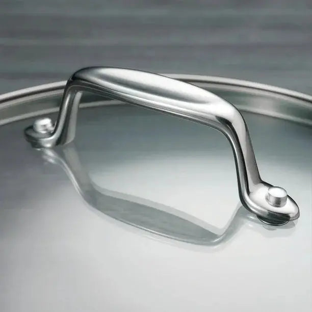 poele en inox avec couvercle et qui va au four masterpan