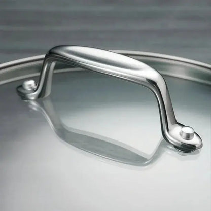 poele en inox avec couvercle et qui va au four masterpan
