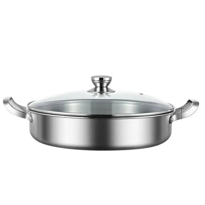 poêle inox avec couvercle trempe durasteel