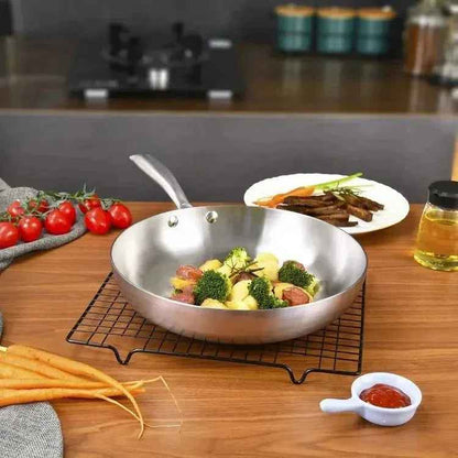 POELE INOX | POLYVALENTE 28CM | PERFCLAD™