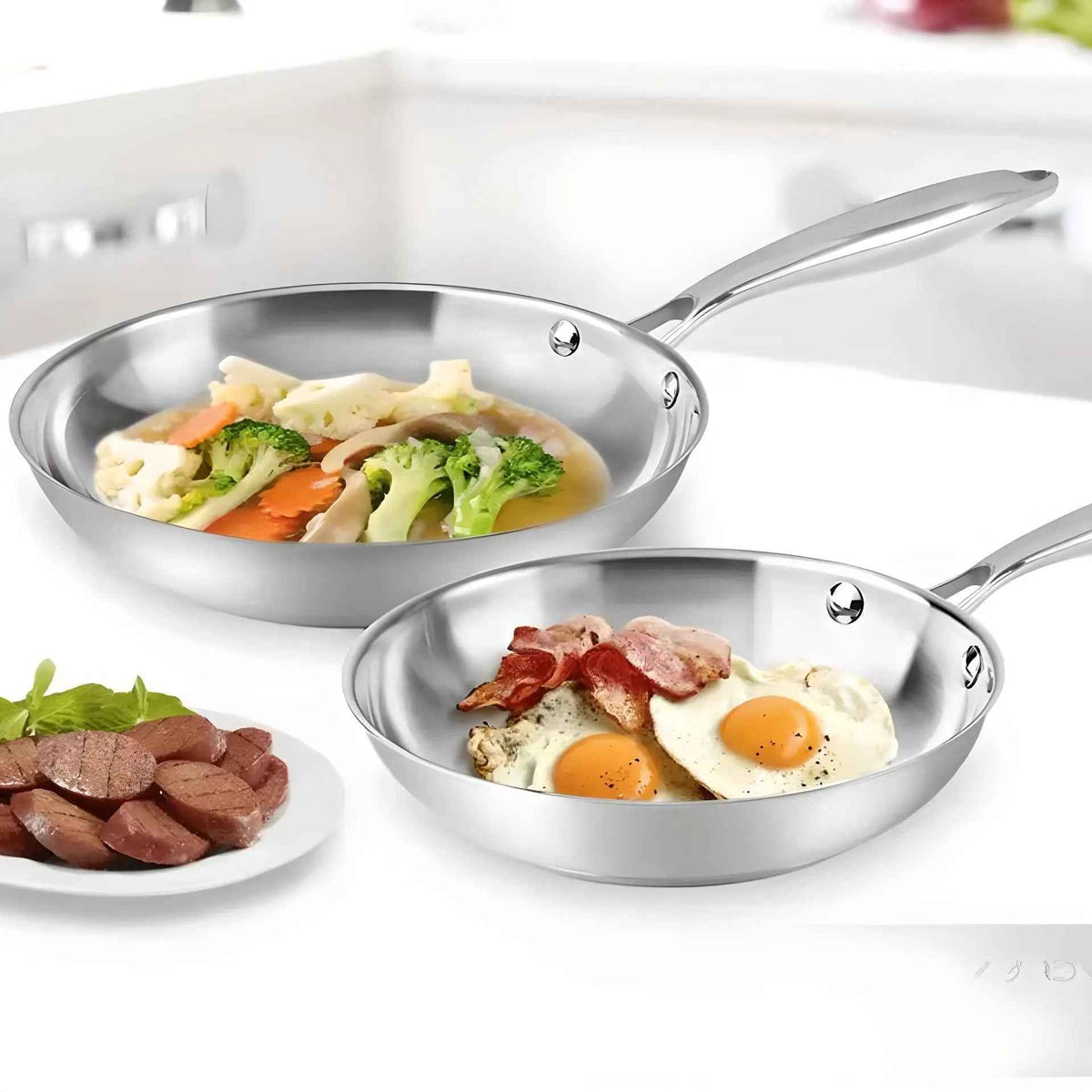 POELE INOX | POLYVALENTE 28CM | PERFCLAD™