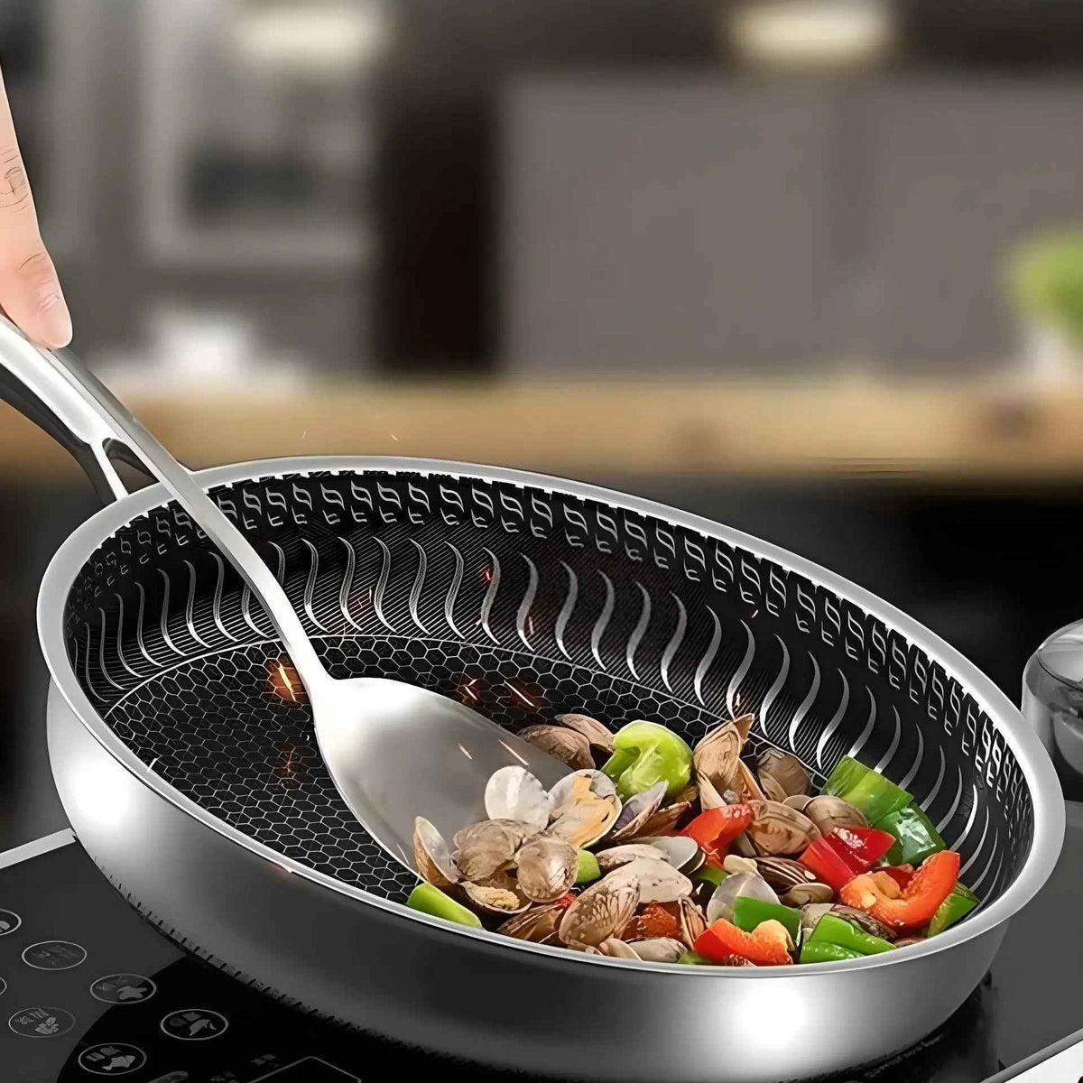 Poele Inox à induction | PROHIVE™ 28 CM