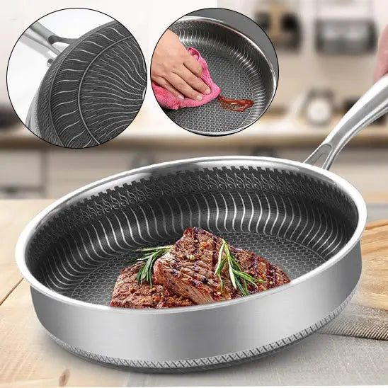 poêle inox steak premium chef