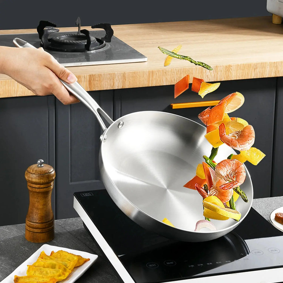 poele inox 304 professionnelle premiumcook