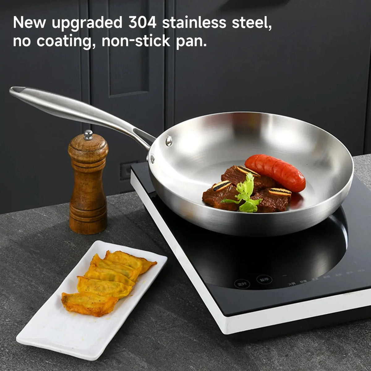 poele inox solide premiumcook