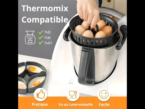 Vidéo de démonstration : Cuiseur Oeuf Thermomix | SHELLFREE™ | Pocheuse à oeuf TM6/TM5/TM31