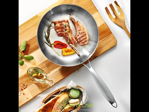 Vidéo de démonstration : poêle inox Smarty Chef