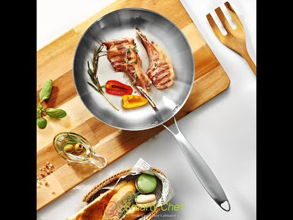 Vidéo de démonstration : poêle inox Smarty Chef