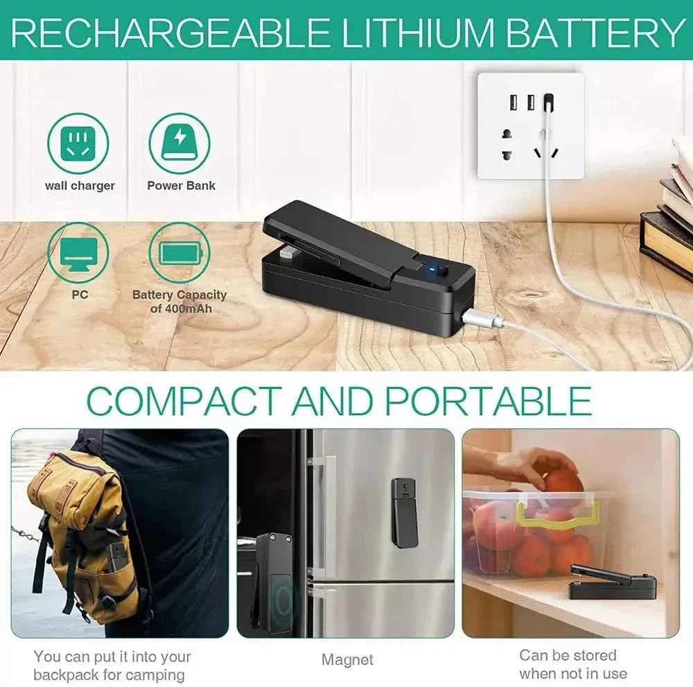 Scelleuse Thermique | SEALER™ 2 En 1 Rechargeable