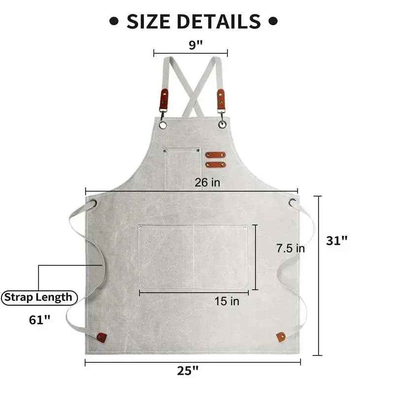 Tablier Cuisine Homme KITCHWEAR™ | Tablier imperméable Couleur Kaki