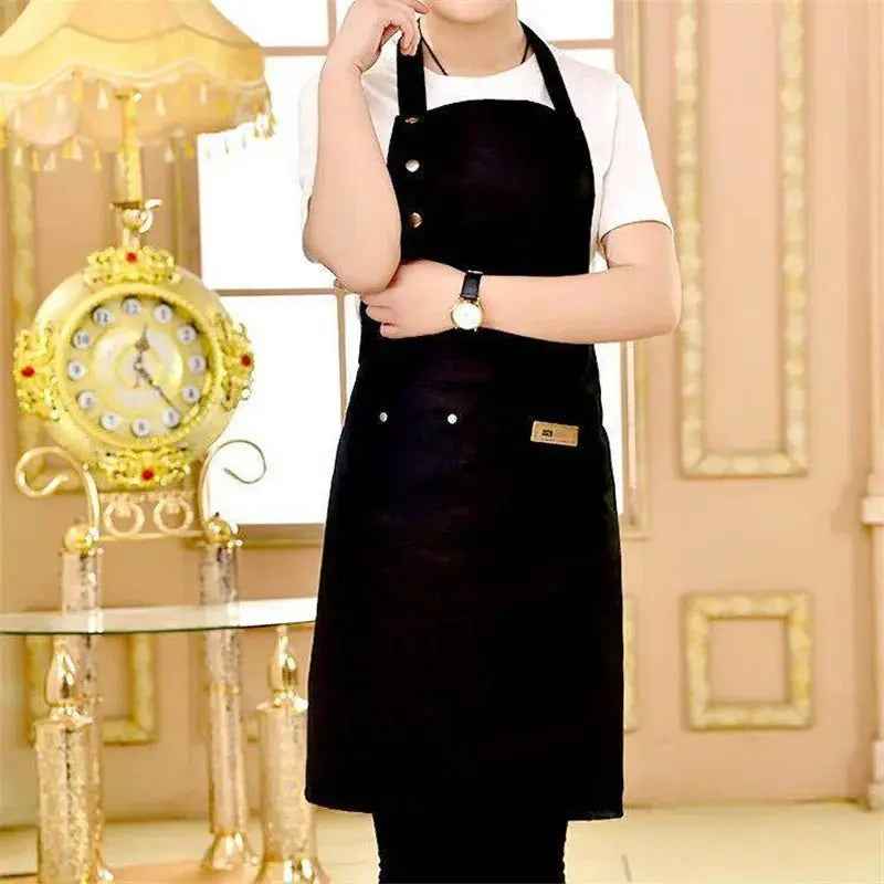 Tablier de cuisine COOKSY™ | Tablier Imperméable Homme Femme Noir