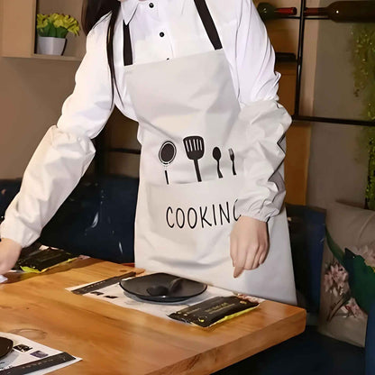 Tablier de cuisine femme APRONIX™ | Tablier Élegant Imperméable
