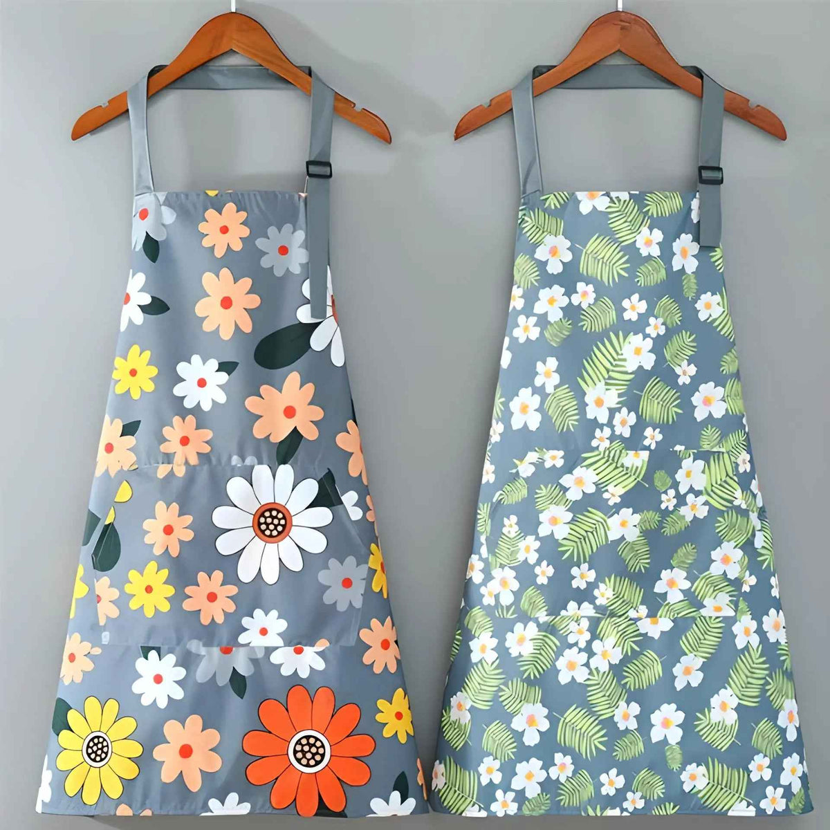 Tablier De Cuisine Femme TABLY™ | Tablier À Fleurs Imperméable