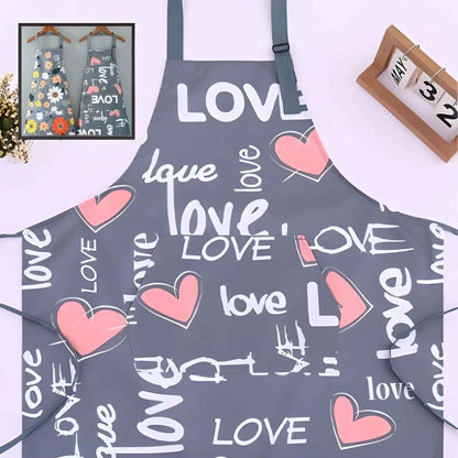Tablier De Cuisine Femme TABLY™ | Tablier À Fleurs Imperméable