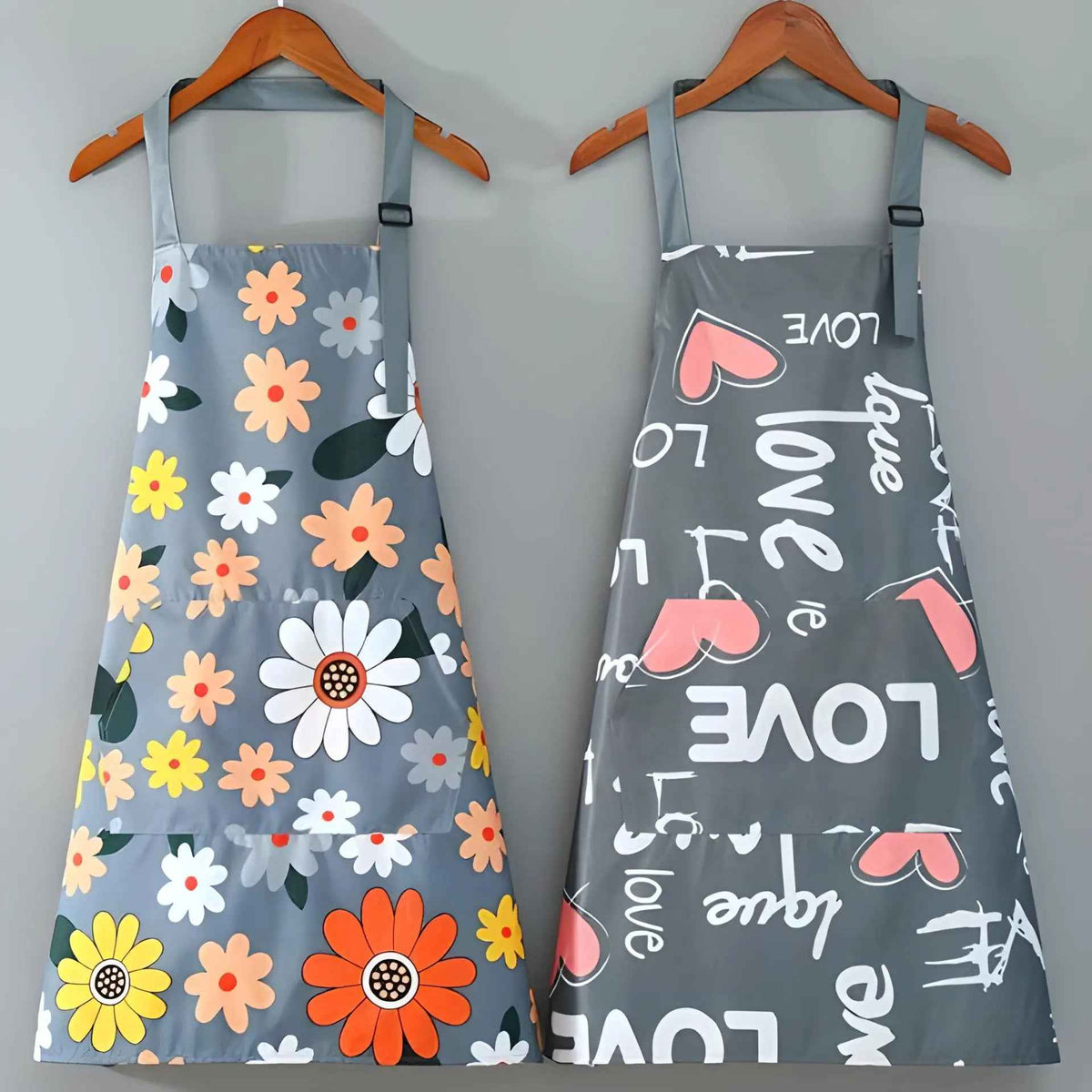 Tablier De Cuisine Femme TABLY™ | Tablier À Fleurs Imperméable